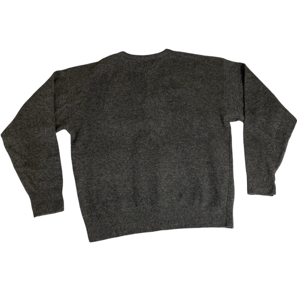 Jos A Bank Sportswear Men V Neck Sweater Size XL Grey 100% Lambswool Long sleeve - Picture 5 of 8